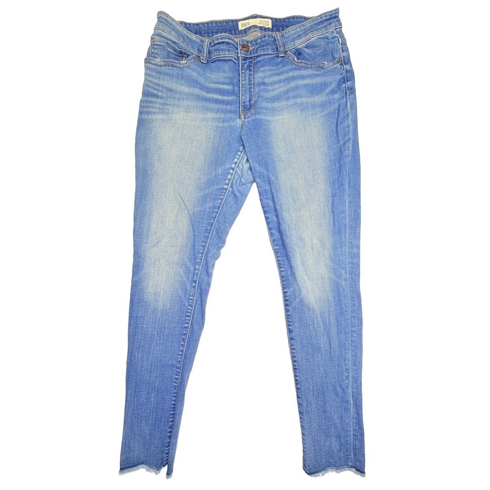 BKE Payton Mid Rise Ankle Skinny Jeans Women's Size 32 Raw Hem